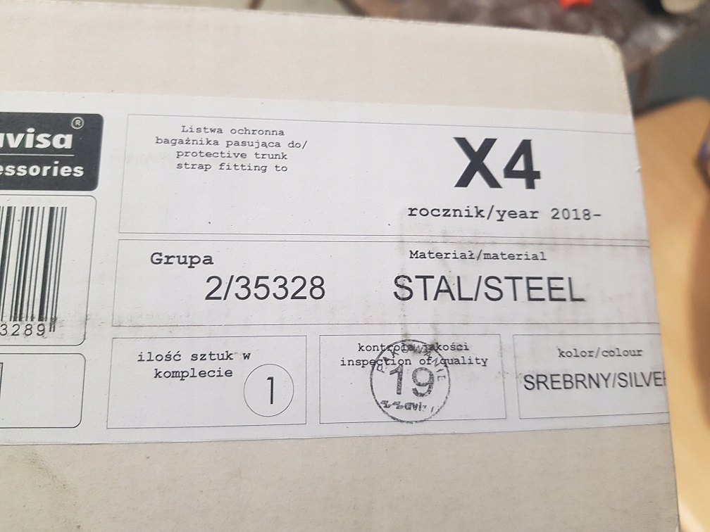 фото №7, Накладка бампер хром bmw x4 ii g02 2018-