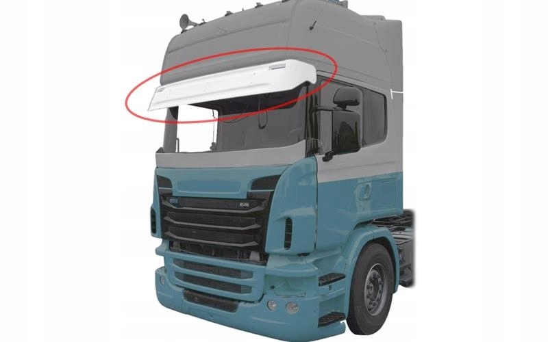 фото №3, Scania r спойлер панель вітровик захист сонцезахисна накладка тюнінг