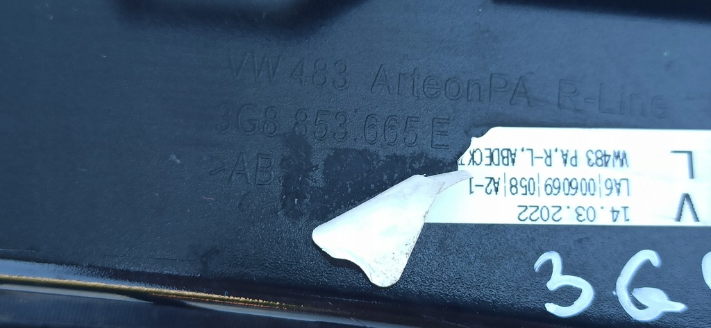 фото №5, Vw arteon 3g8 lift r-line решітка ліва перед