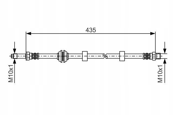 фото №2, Шланг ham. elast. vw p. golf 3/vento 9 bosch