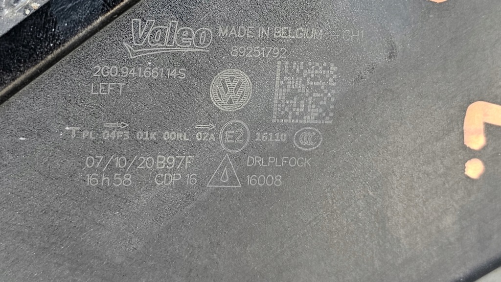 фото №11, Лампа противотуманная фара drl левый перед vw polo vi 2g0941661