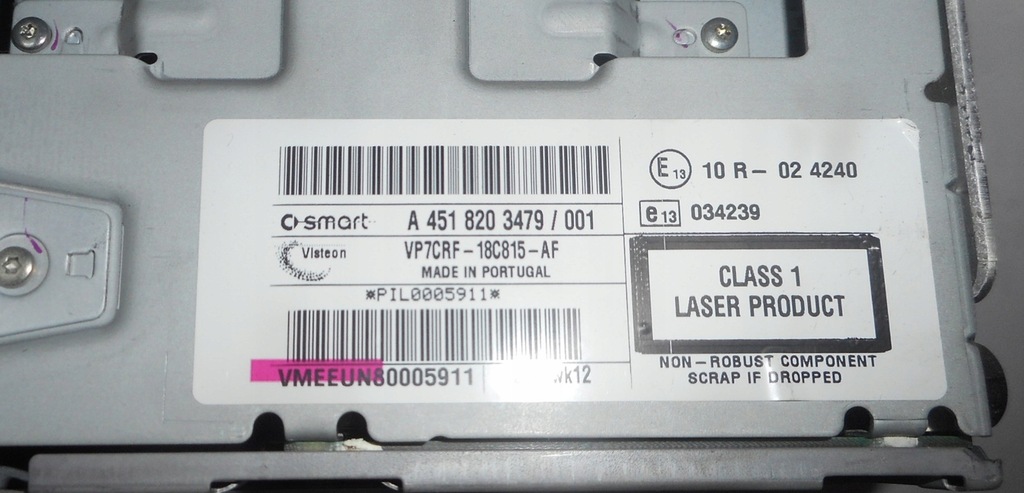 фото №3, Smart fortwo 451 радио cd a4518203479