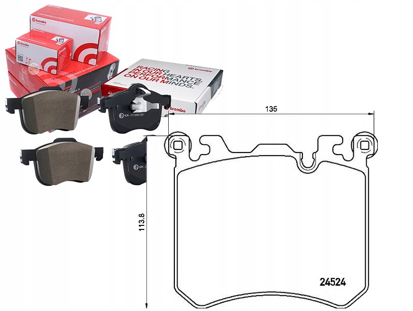 фото №1, Brembo p 06 077 набір гальмівних колодок гальмівних, гальма дискові