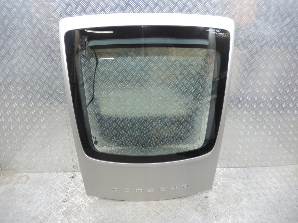 фото №1, Porsche cayman 981 кришка багажника задня комплектна колір platin silver kod m7t