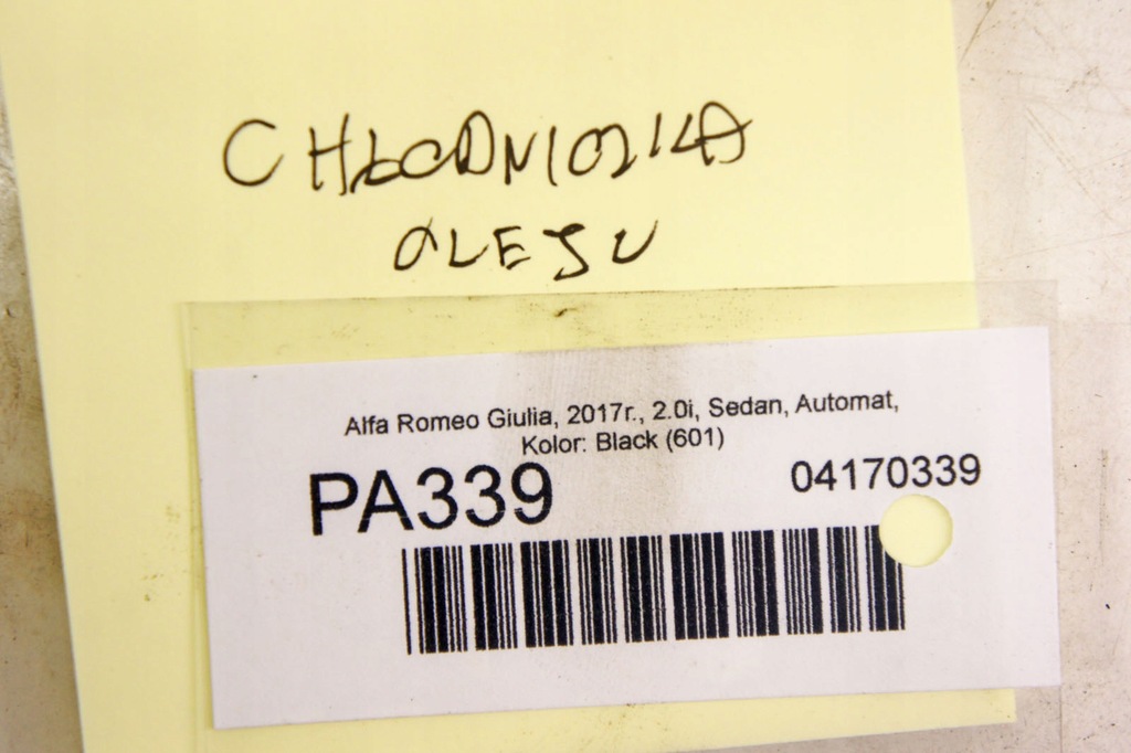 фото №6, Pa339 alfa romeo giulia 2.0i радіатор оливи 50052284