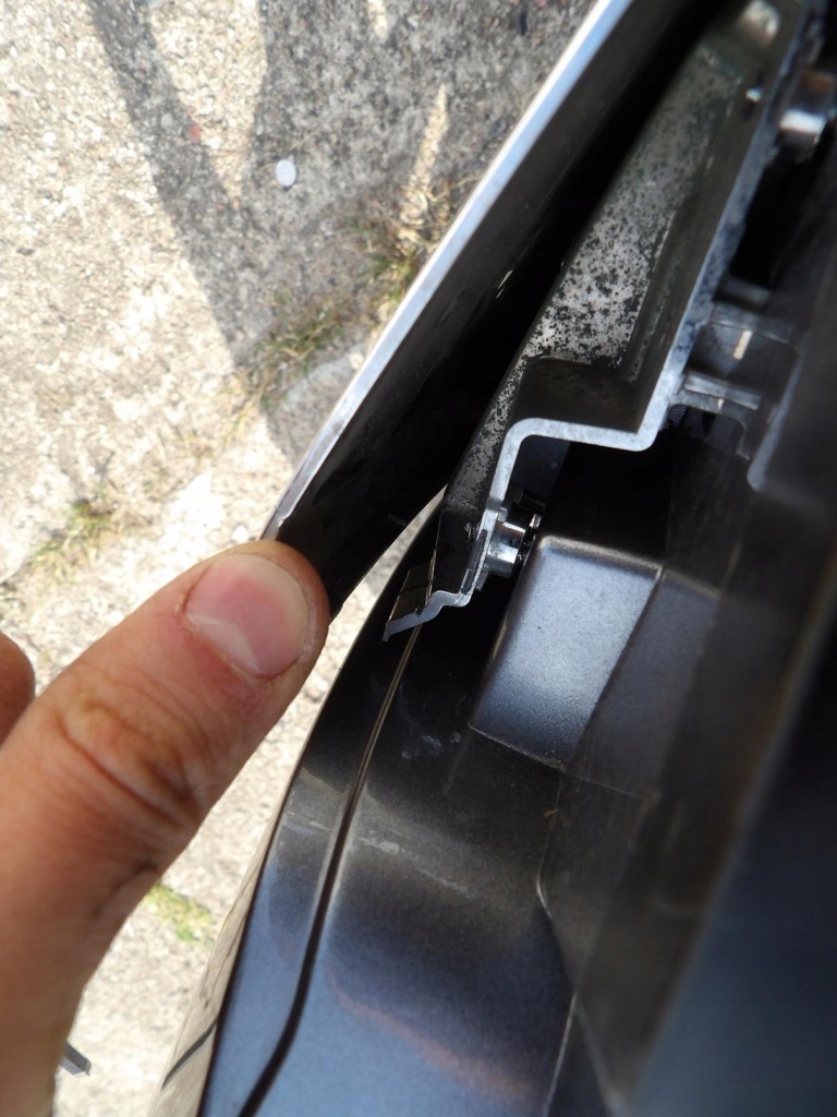 Бампер перед передний хром решётка mitsubishi asx рестайлинг  2019- с Разборки