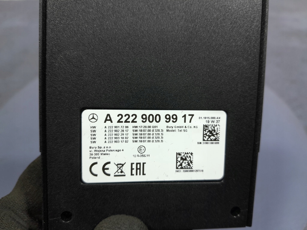 фото №5, Mercedes s w222 lift модуль блок управления telefonii автомобильный gsm a2229009917