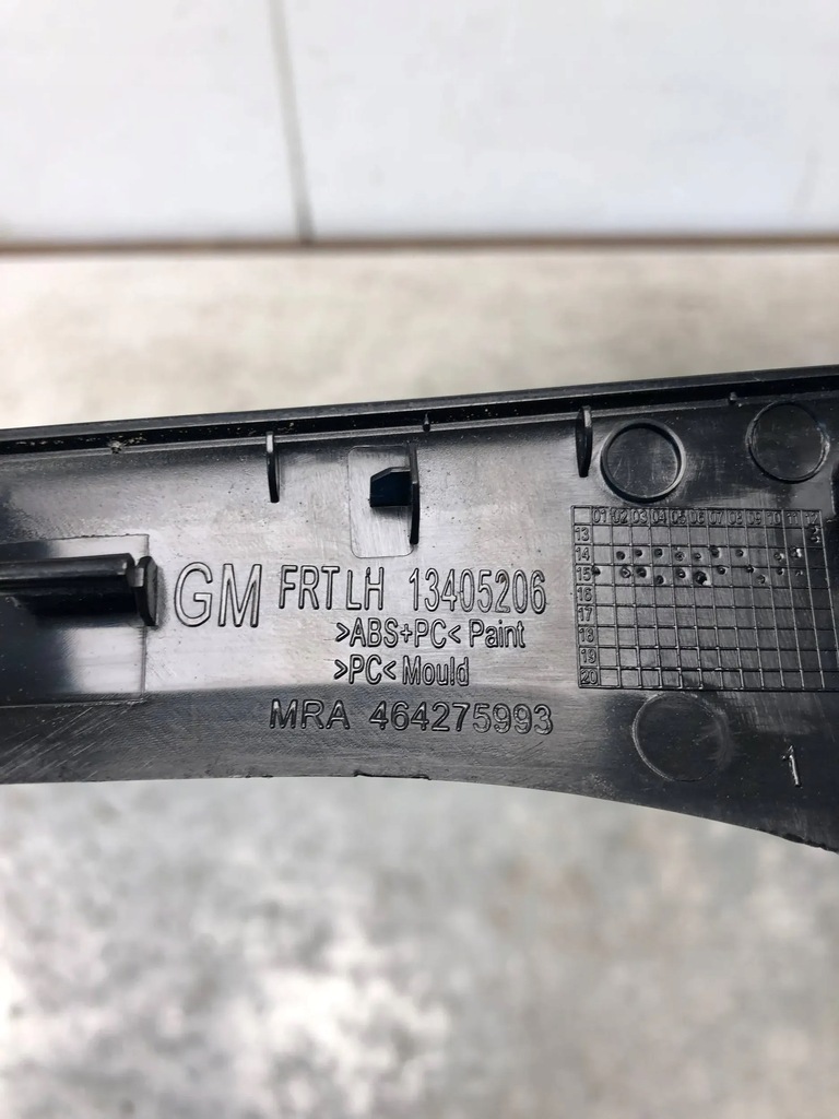 фото №5, Молдинг dekor дверь левый перед opel corsa e 13405206