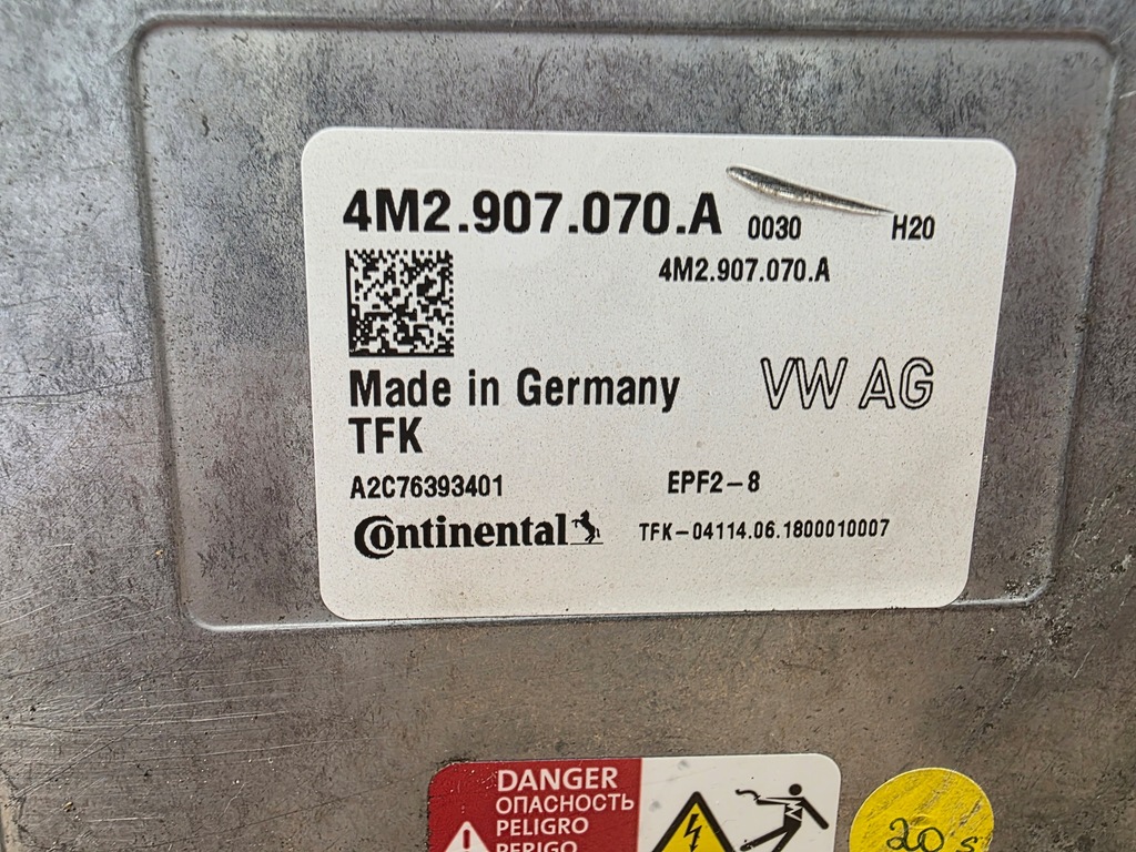 фото №7, Блок керування акумулятора інвертор напруги porsche cayenne 9y audi vw 4m2907070a