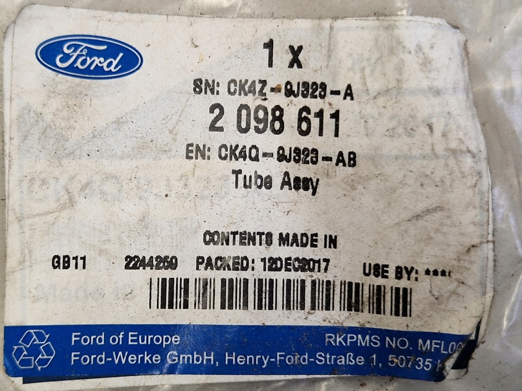 фото №2, Шланг трубка топлива transit ranger mk3 3.2tdci 2098611