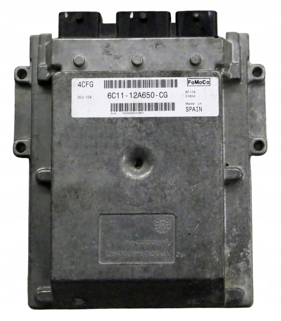 фото №1, Блок управления двигателя ford transit 7 2.4 tdci 6c11-12a650-cg 4cfg + programowan