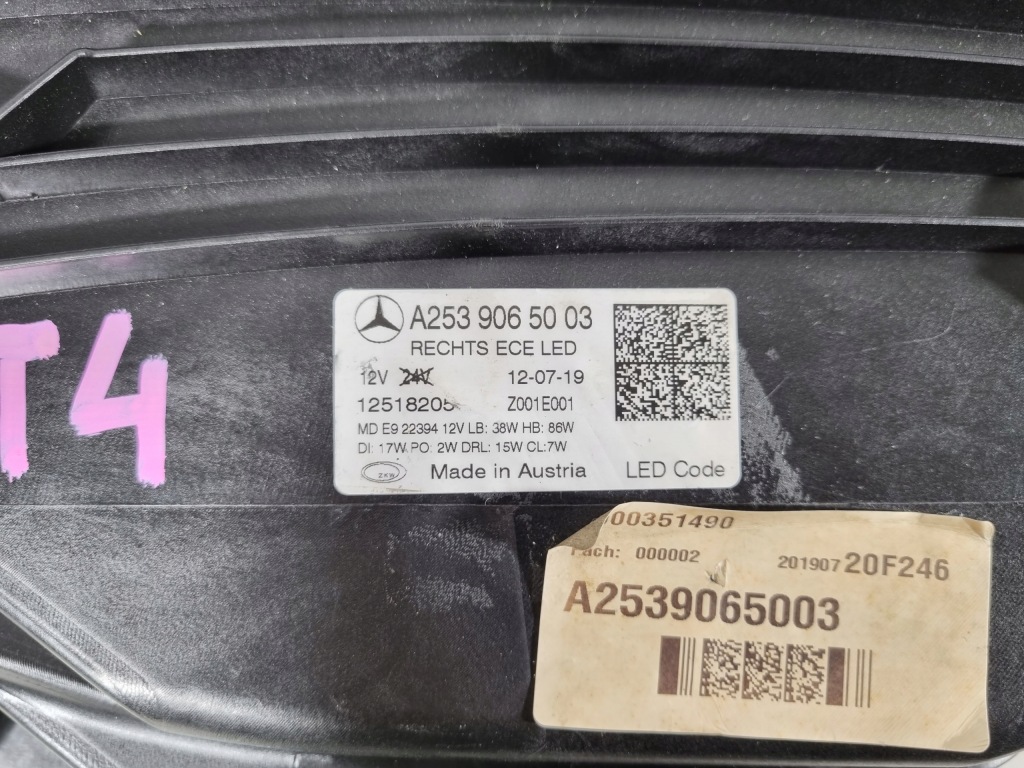 фото №11, Mercedes glc w253 lift лампа правая full led перед