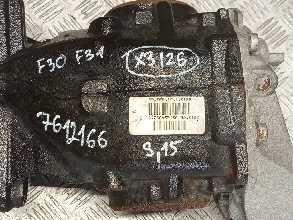 Bmw оригінальний номер 7612166 3' f30 f31 міст диференціал диференціал задній задні 3,15 Ціна