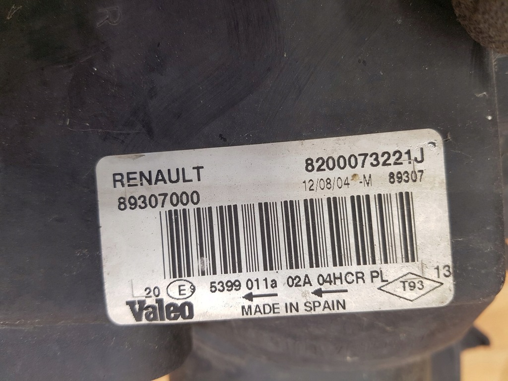 фото №3, Лампа перед передня права renault megane ii eu