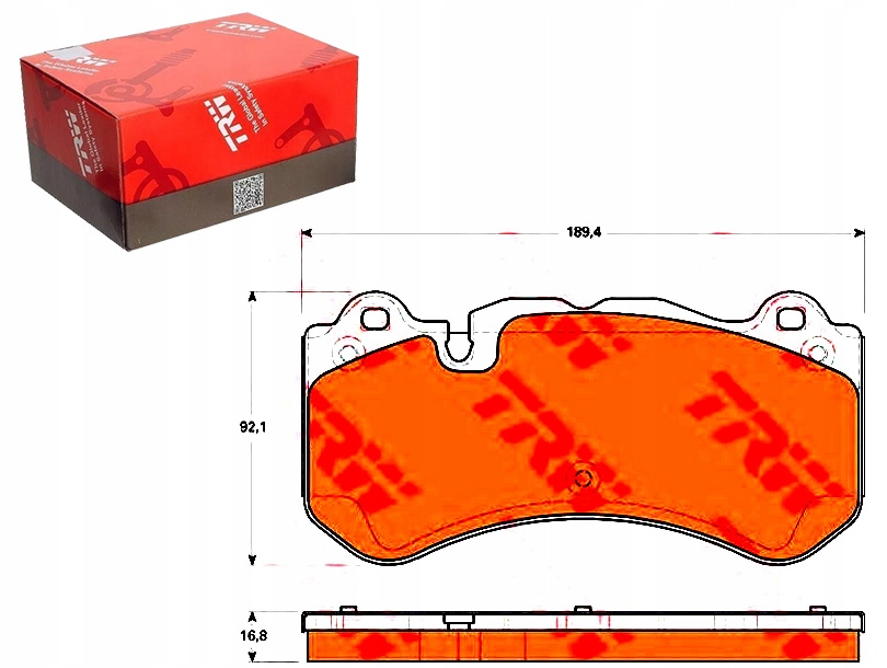 фото №1, Trw gdb1710 набір гальмівних колодок гальмівних, гальма дискові