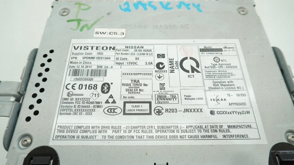 фото №4, Nissan qashqai j11 радио панель радио 281854ca0a