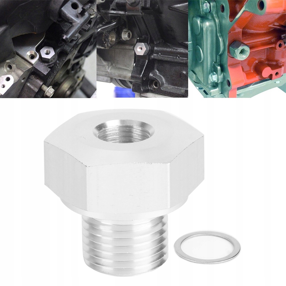 фото №10, З'єднувач адаптер датчика тиску оливи m16x1,5 do 1/8 npt do двигуна gm