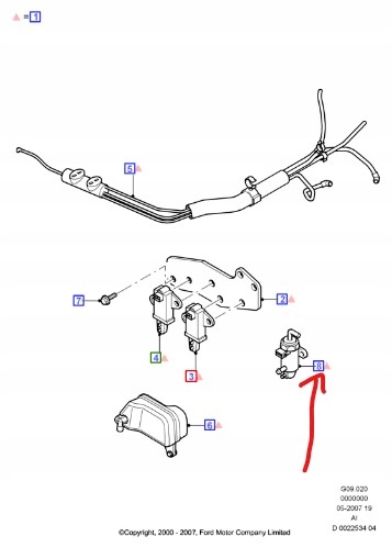 фото №1, Клапан вакууму ford mondeo mk3 transit mk5