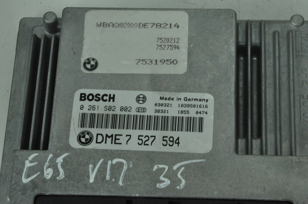 фото №8, Bmw e65 бортовий комп'ютер набір стартовий 6.0i n73 nr 291