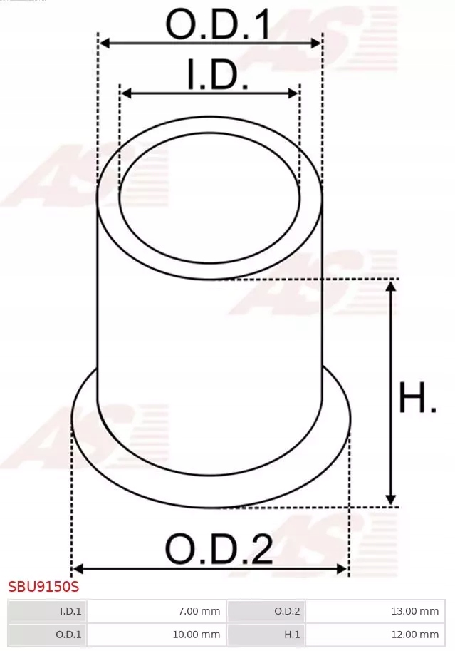 фото №2, Втулка, wał стартер as-pl sbu9150s