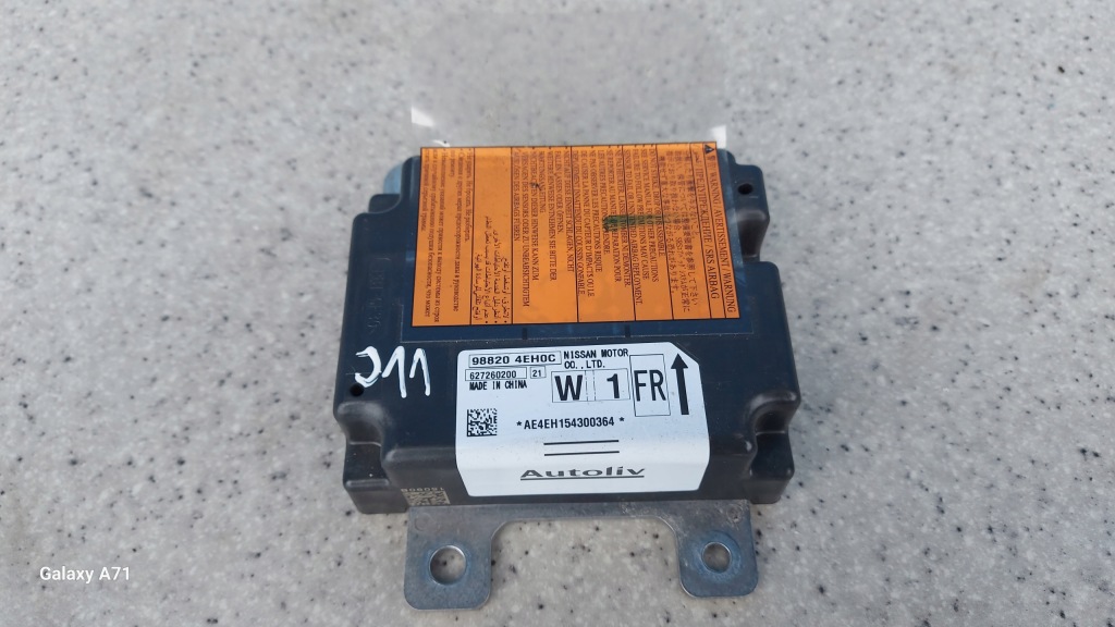 Купить Nissan qashqai 2 j11 модуль датчик подушек 98820-4ehoc