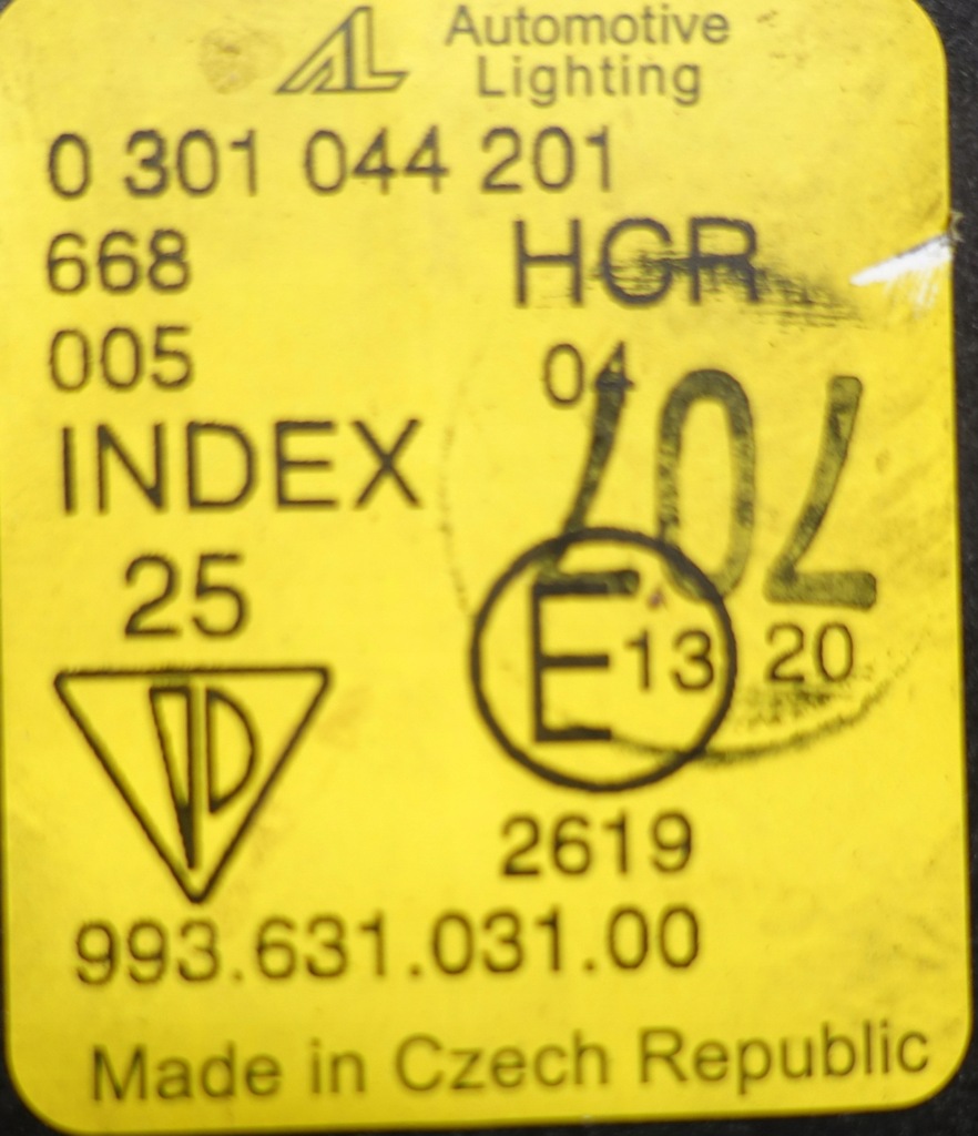 фото №8, Porsche 993 911 carrera 99363103100 1993-1998 лампа левая перед