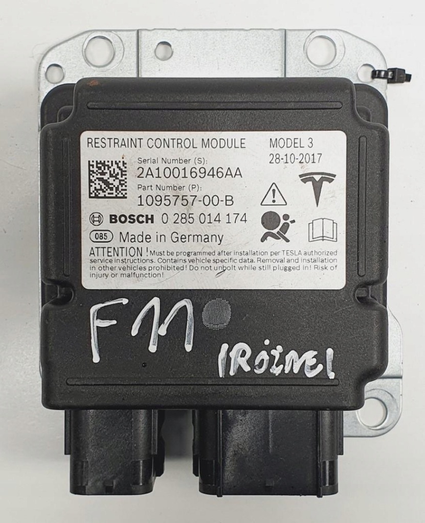 фото №1, Модуль блок керування подушка безпеки tesla 3 1095757-00-b