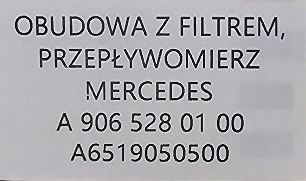 фото №7, Nowa org корпус фільтра повітря + фільтр + витратомір sprinter w906