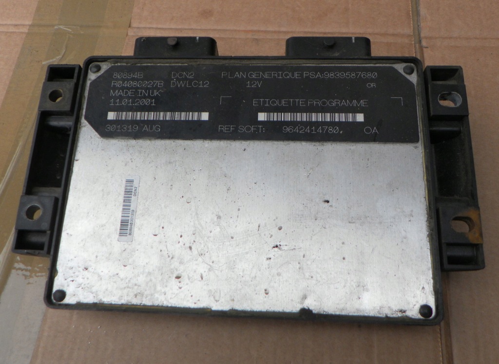 фото №1, Berlingo 1.9d 2001 блок керування двигуна бортовий комп'ютер