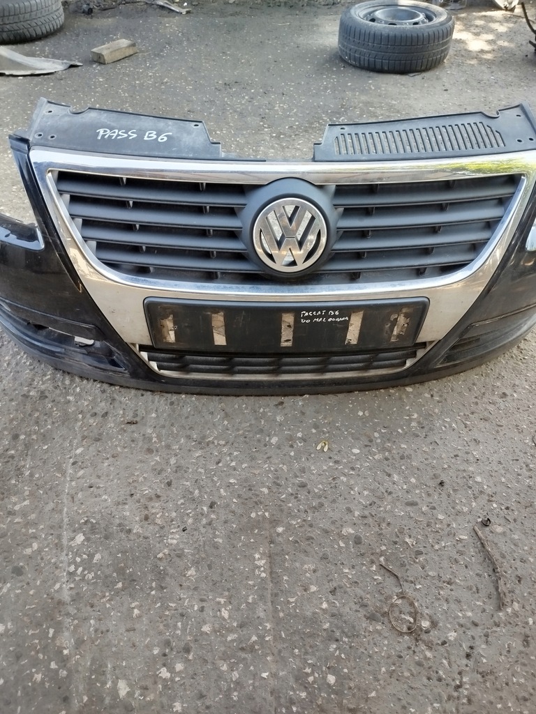 фото №14, Бампер передний перед решётка радиатора решётка радиатора 3c0807221 vw passat b6