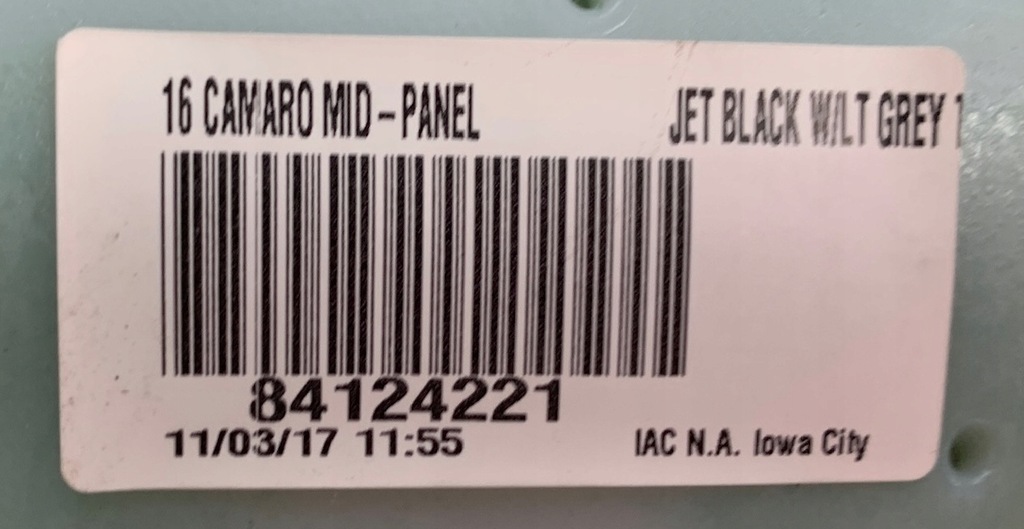 фото №11, Chevrolet camaro vi 16- захист молдинг панелі решітка 84124221