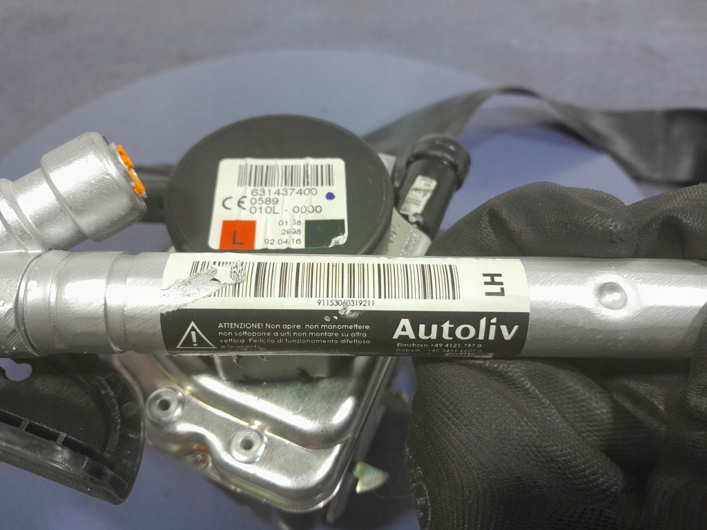 фото №6, Renault megane iv pas безпеки натягувач лівий перед 631437400