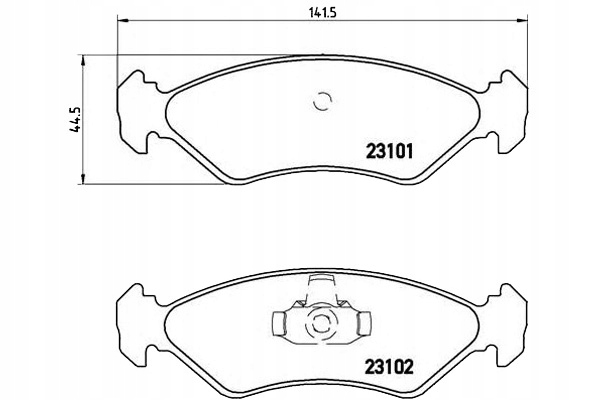 фото №1, Brembo гальмівні колодки гальмівні ford fiesta ka 89- brembo