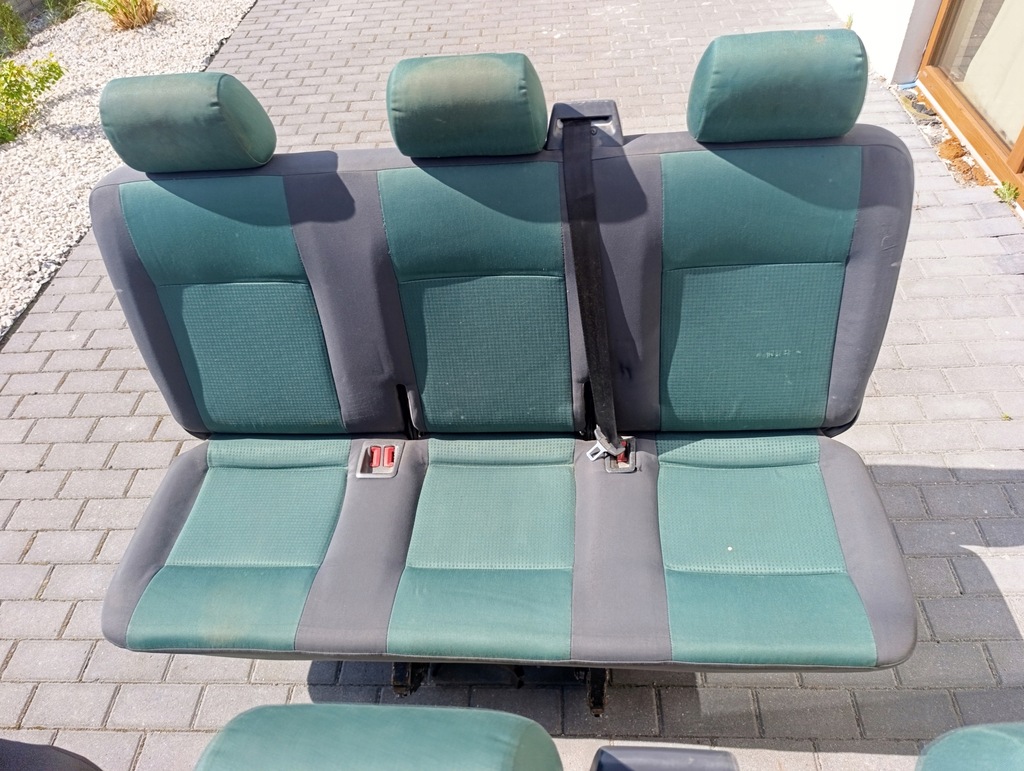 фото №15, Vw t5 t5 lift t6 комплект сидінь 8 місць тримісне сидіння подвійний підставка для сидіння 1/2/3 ряд