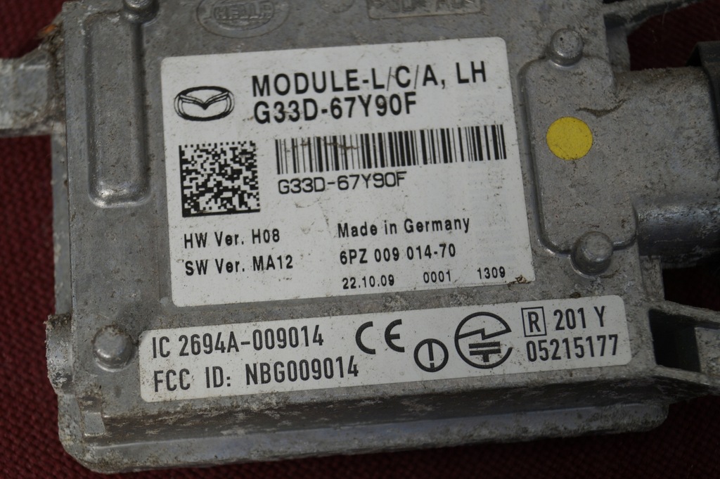 фото №6, Модуль блок керування лампи лівий задня mazda 3 bl 09-13r