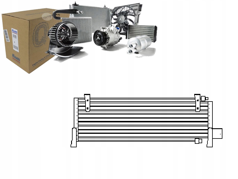 фото №1, Nissens конденсатор кондиціонера jeep cherokee 2.5 1