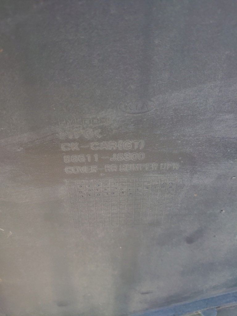 фото №8, Бампер задня задній kia stinger gt 17-20 86611-j5300 pdc