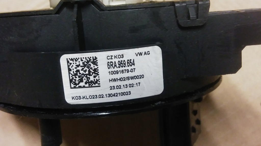 фото №5, Лента подушка безопасности шлейф подушки безопасности seat toledo iv skoda