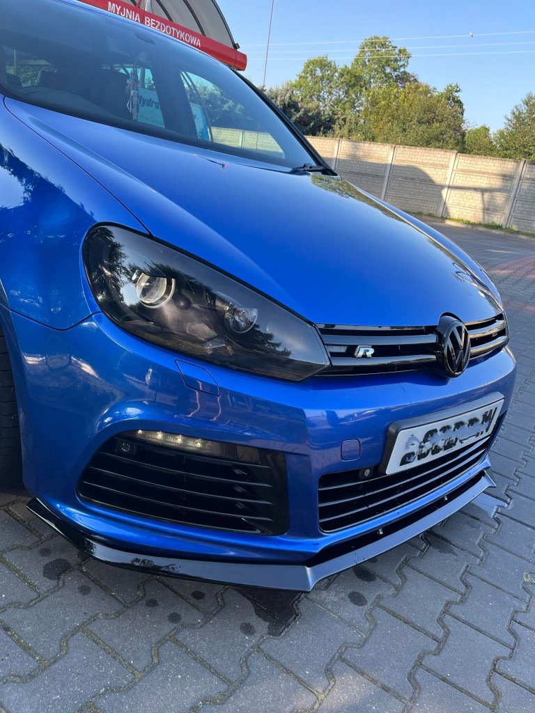 фото №4, Golf 6 r накладка передняя бампера сплиттер чёрный блеск