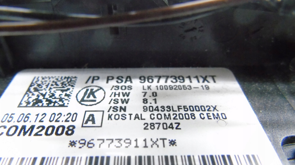 фото №6, Переключатель комбинированный лента лепестки переключения peugeot 3008 5008 i 96773911xt