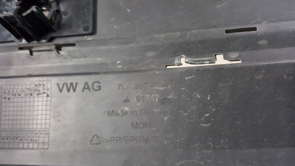 фото №11, Решётка бампера левый перед vw t6.1 7la807489 демонтаж