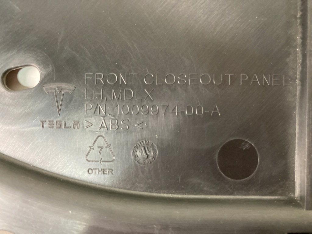 фото №3, Панель внутренний дверь левый передний tesla x