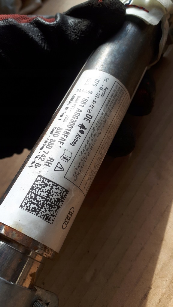 фото №9, Шторка безпеки подушка безпеки audi оригінальний номер 8k0880742b