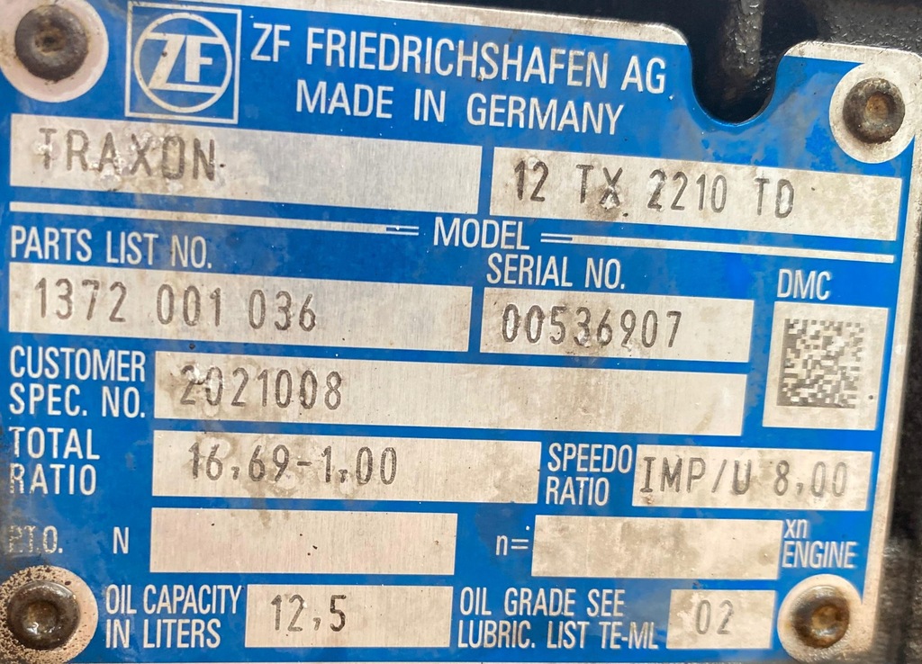 фото №8, Коробка передач передач zf traxon daf xf 106 12tx2210td 1372001036