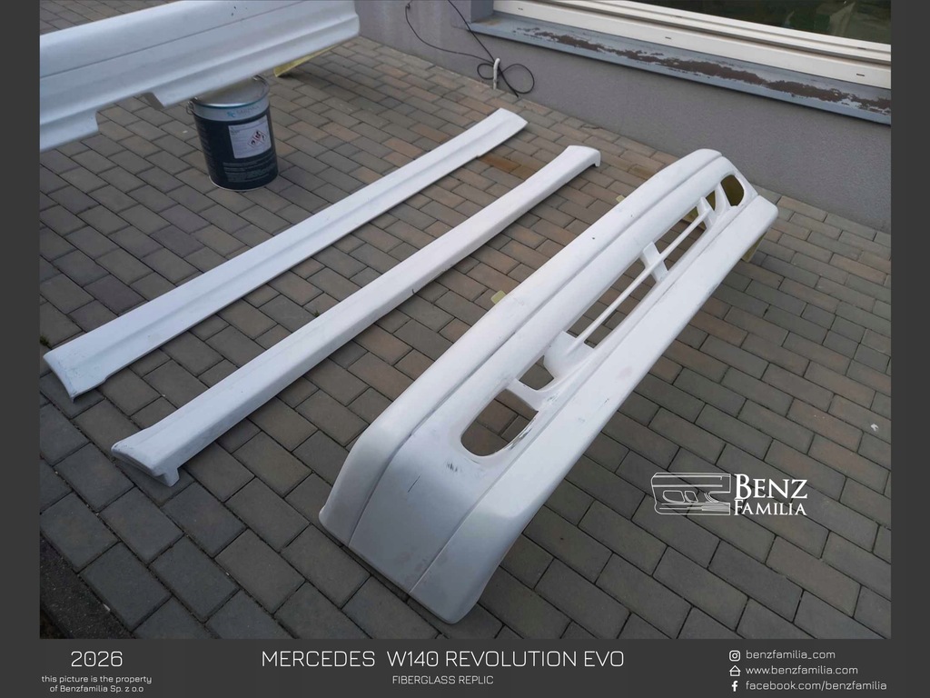 фото №9, Mercedes w140 revolution evo pakiet/bodykit replika se/sel