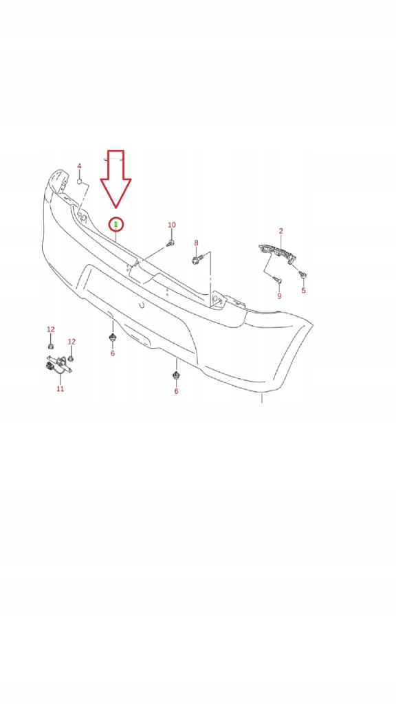 фото №1, Бампер задня suzuki