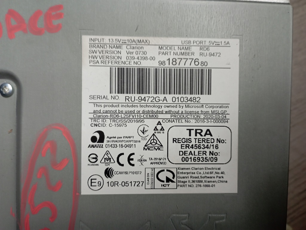 фото №3, Toyota proace expert iii радіо 9818777680