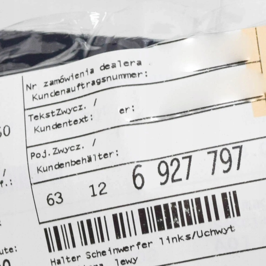 фото №9, Bmw x5 e53 кронштейн фара передній lewego 63126927797 6927797 oem