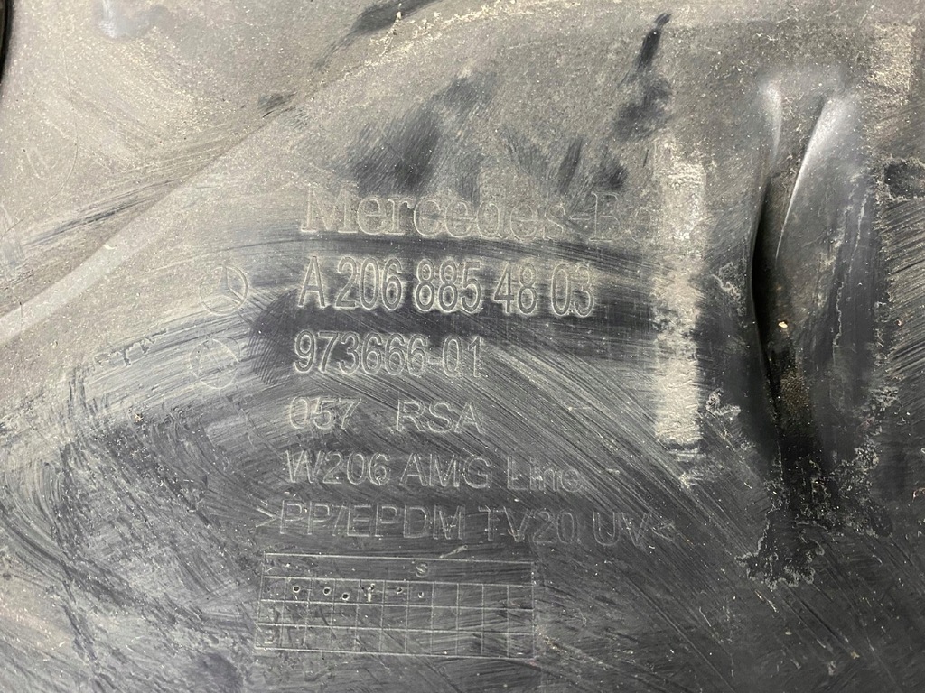 фото №6, Mercedes c klasa w206 накладка бампера задняя задняя