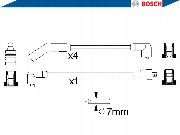 фото №2, Bosch набор трубопровод зажигания honda accord ii